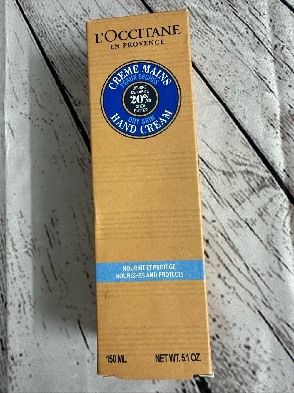 L'OCCITANE Hand Cream Box - Tan & Blue
